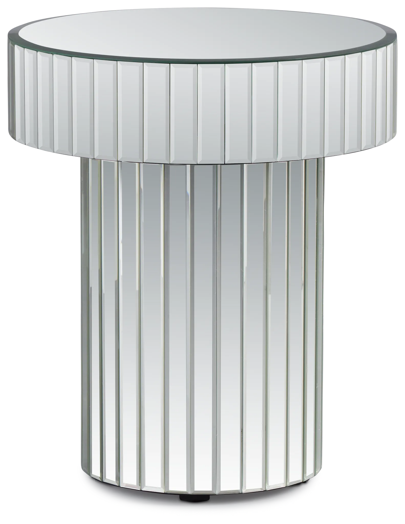 Katrin Glass Round End Table
