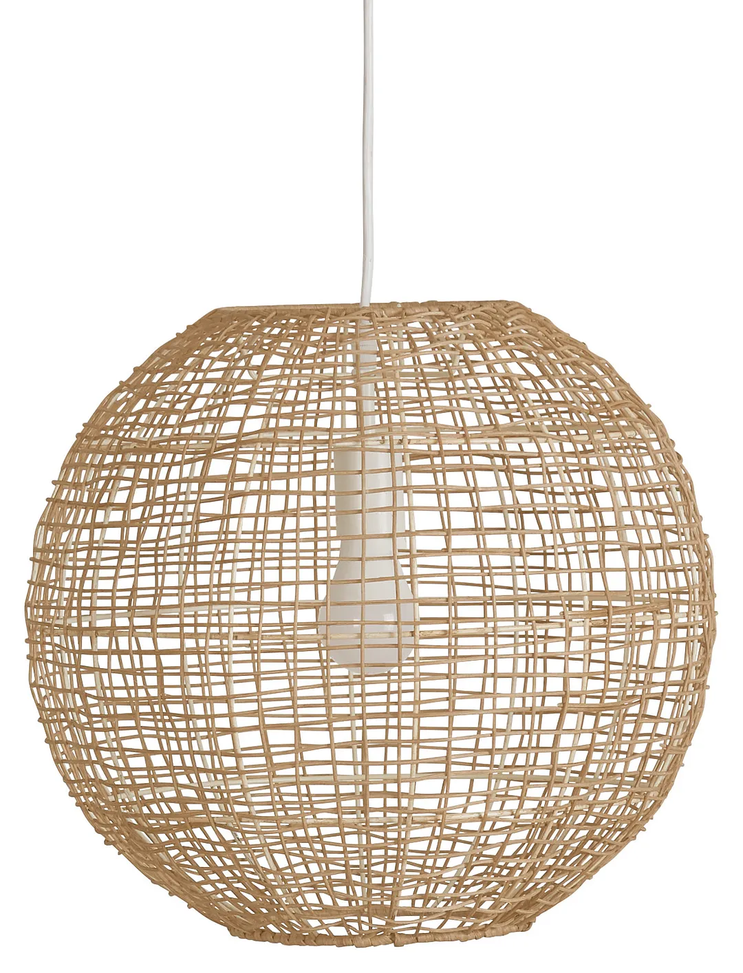 Rattan Small Round Pendant