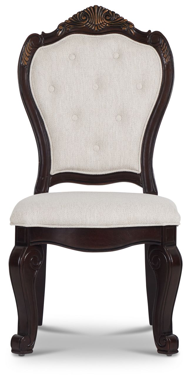Vigo Dark Tone Upholstered Side Chair (2)