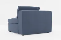 Destin Peyton Dark Blue Fabric Corner Chair