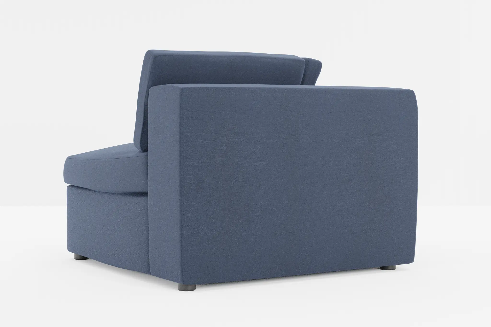 Destin Peyton Dark Blue Fabric Corner Chair Destin Peyton Dark Blue Fabric Corner Chair