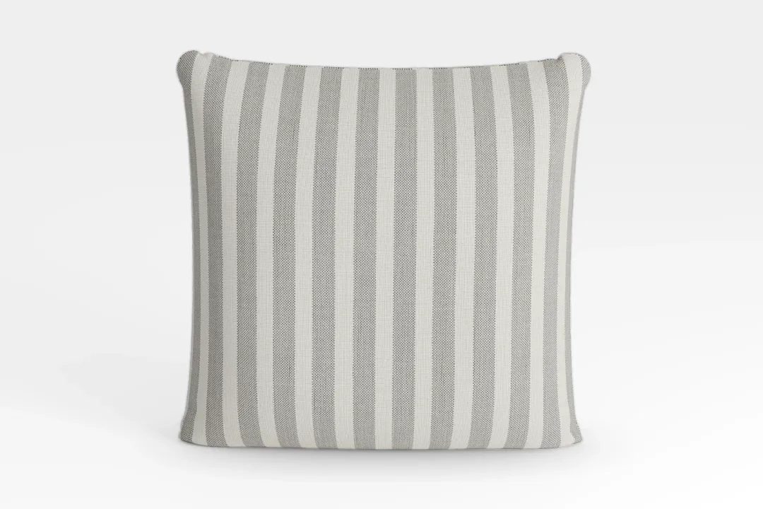 Sea Lane Dark Gray 20" Accent Pillow