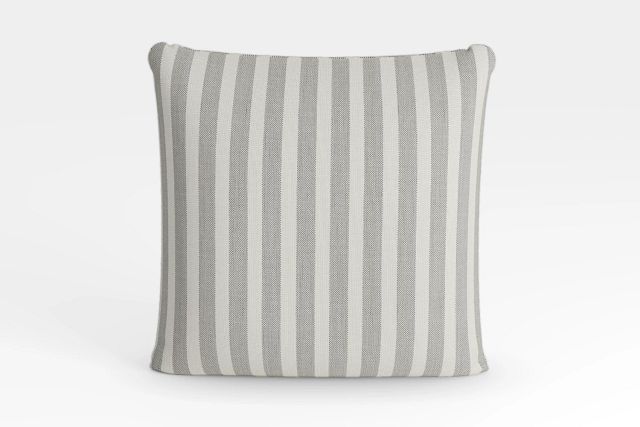 Sea Lane Dark Gray 20" Accent Pillow