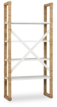 Marley Light Tone Woven Bookcase