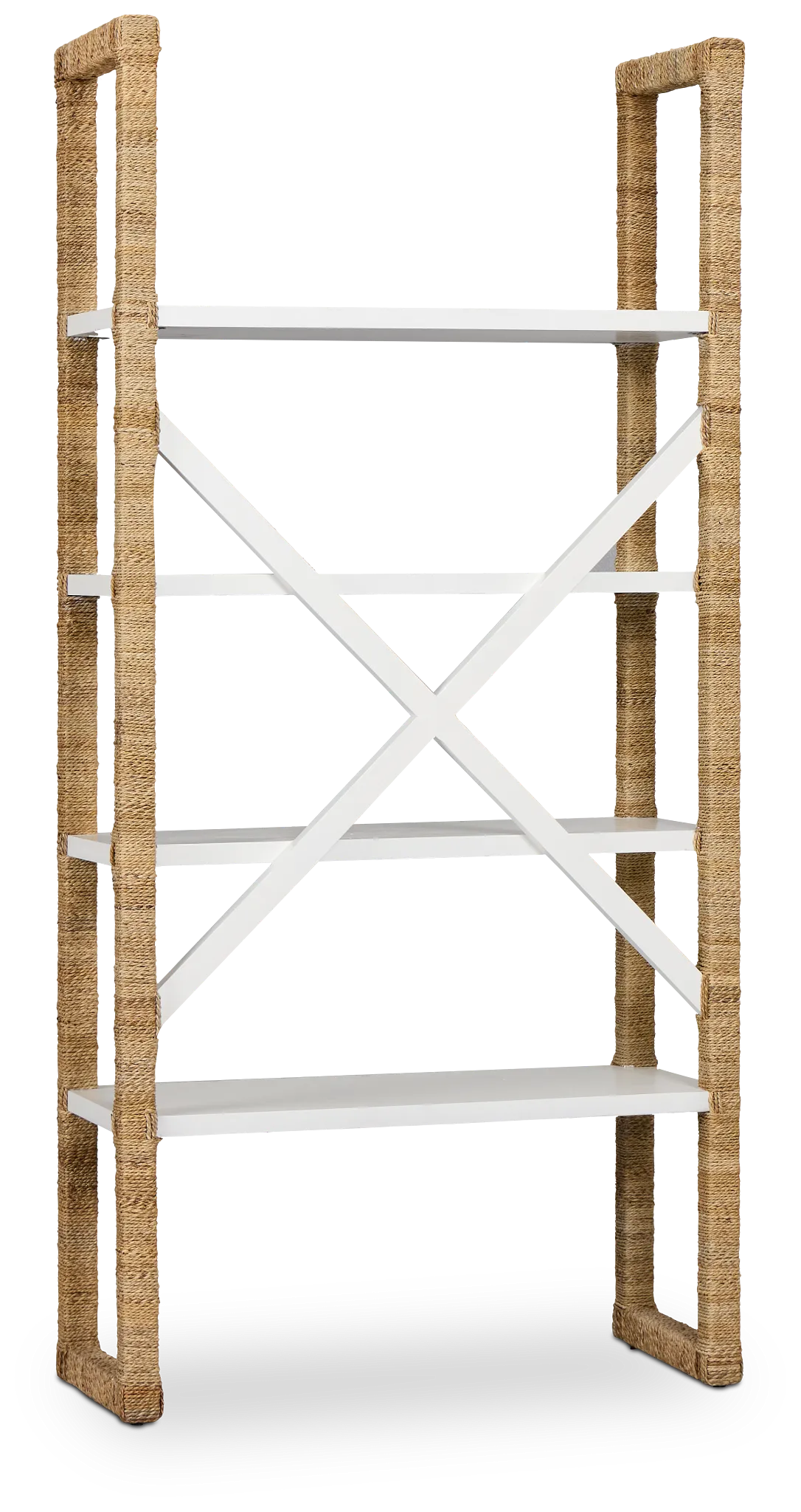 Marley Light Tone Woven Bookcase