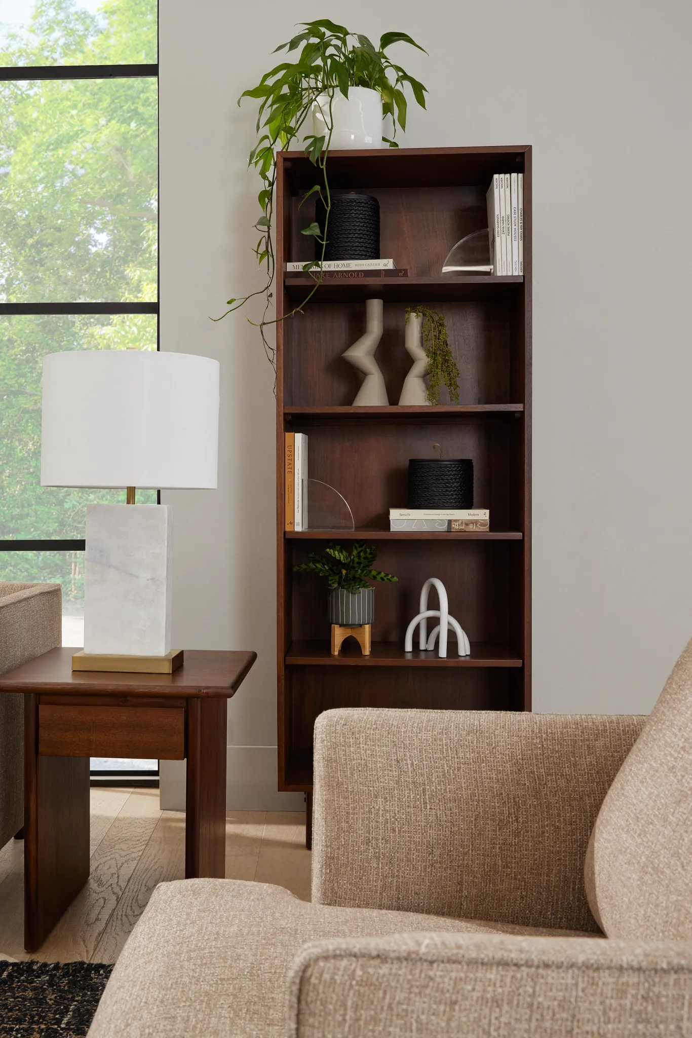 Bowery Dark Tone Bookcase