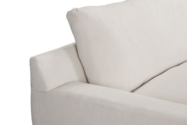 Stella Ivory Fabric Double Chaise Sectional