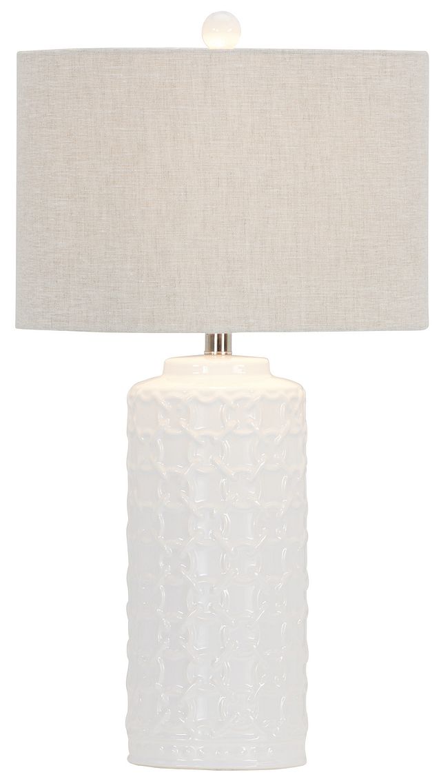 Marina White Table Lamp