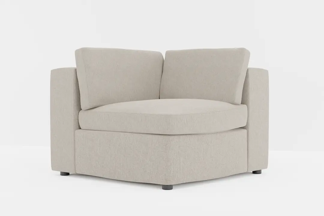 Destin Elevation Khaki Fabric Corner Chair Destin Elevation Khaki Fabric Corner Chair