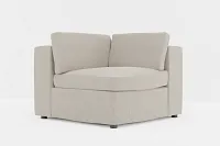 Destin Elevation Khaki Fabric Corner Chair