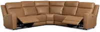 Colton Brown Micro Small Two-arm Power Reclining Sectional
