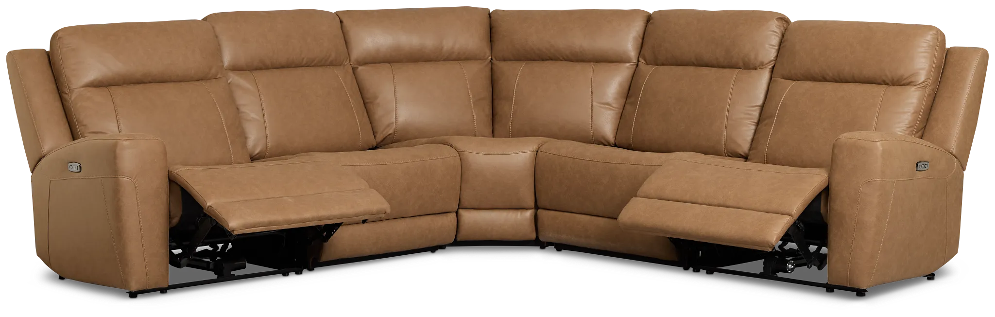 Colton Brown Micro Small Two-arm Power Reclining Sectional
