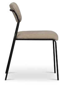 Lynden Gray Metal Upholstered Side Chair