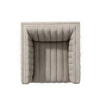 Four Hands Sarah Light Beige Fabric Swivel Accent Chair