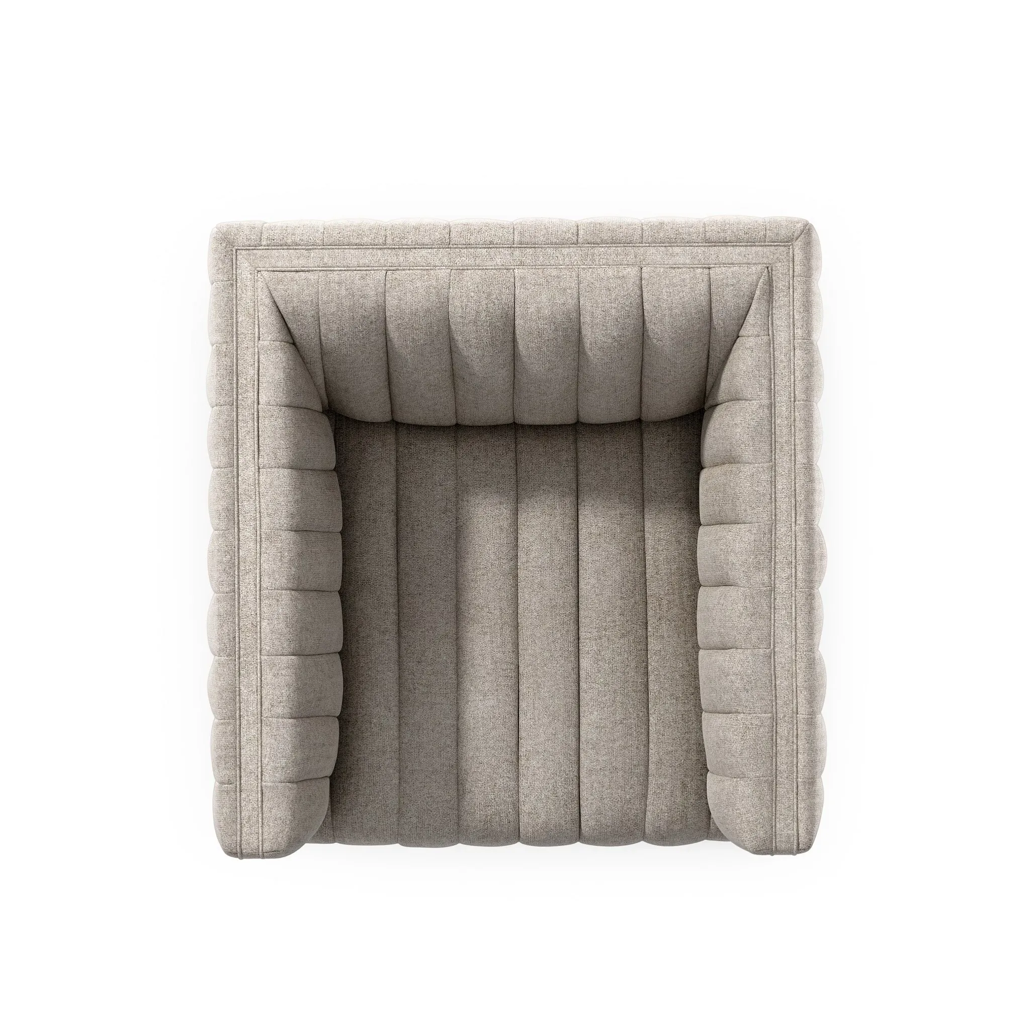 Four Hands Sarah Light Beige Fabric Swivel Accent Chair