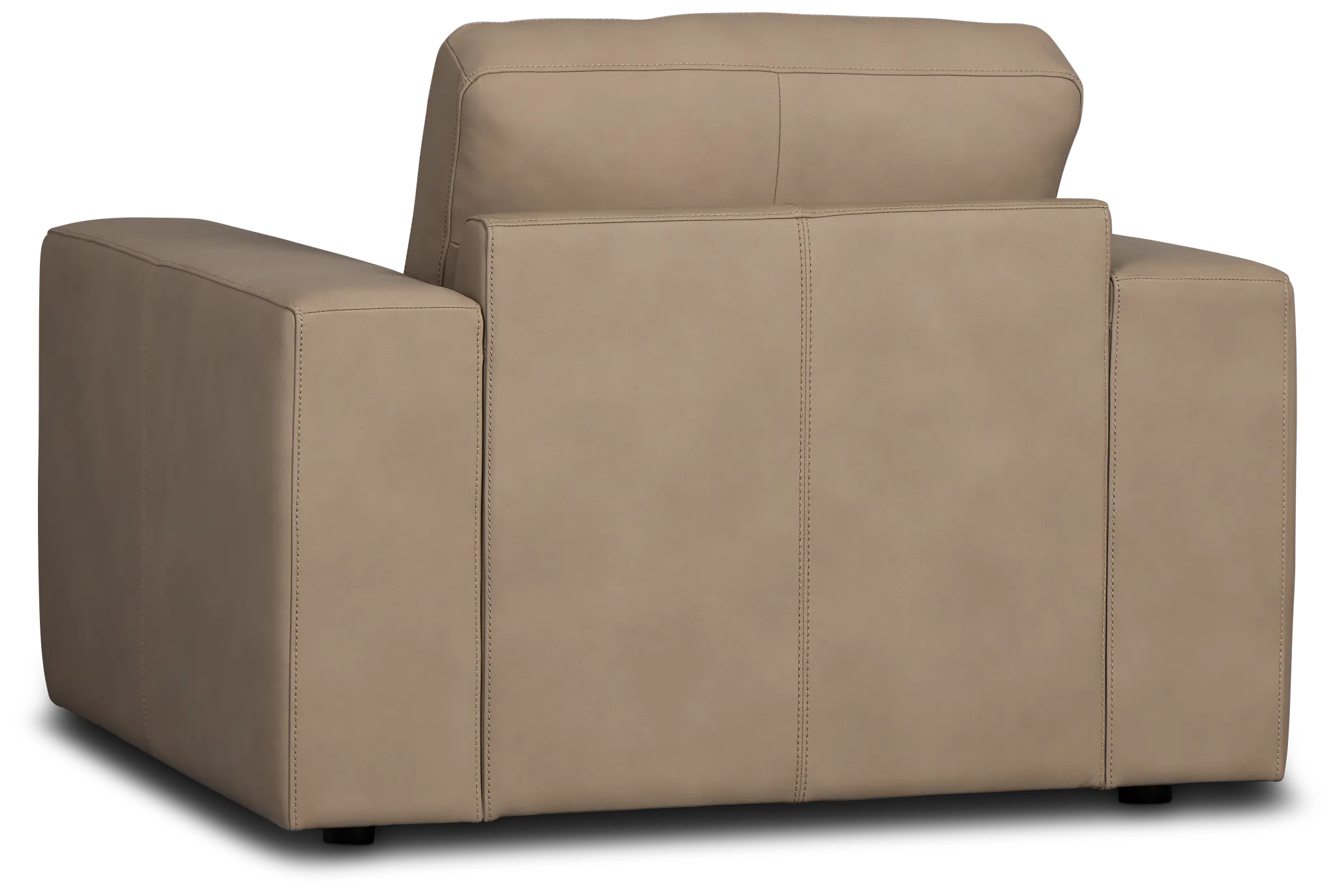 Kellan Taupe Leather Chair