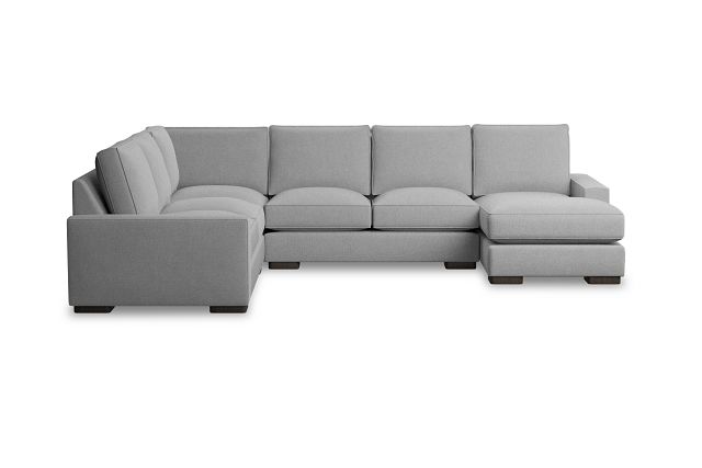 Edgewater Suave Gray Medium Right Chaise Sectional