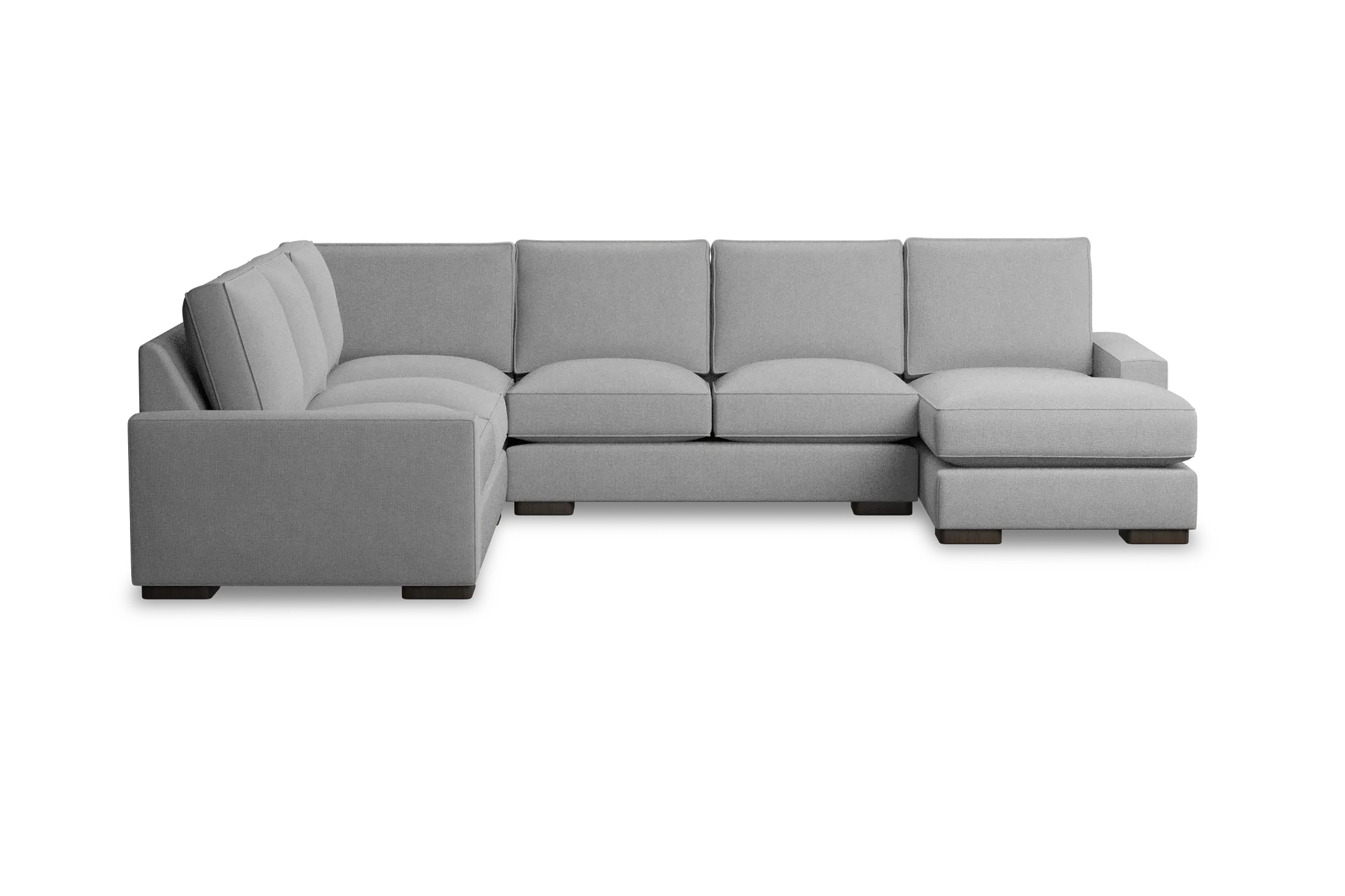 Edgewater Suave Gray Medium Right Chaise Sectional