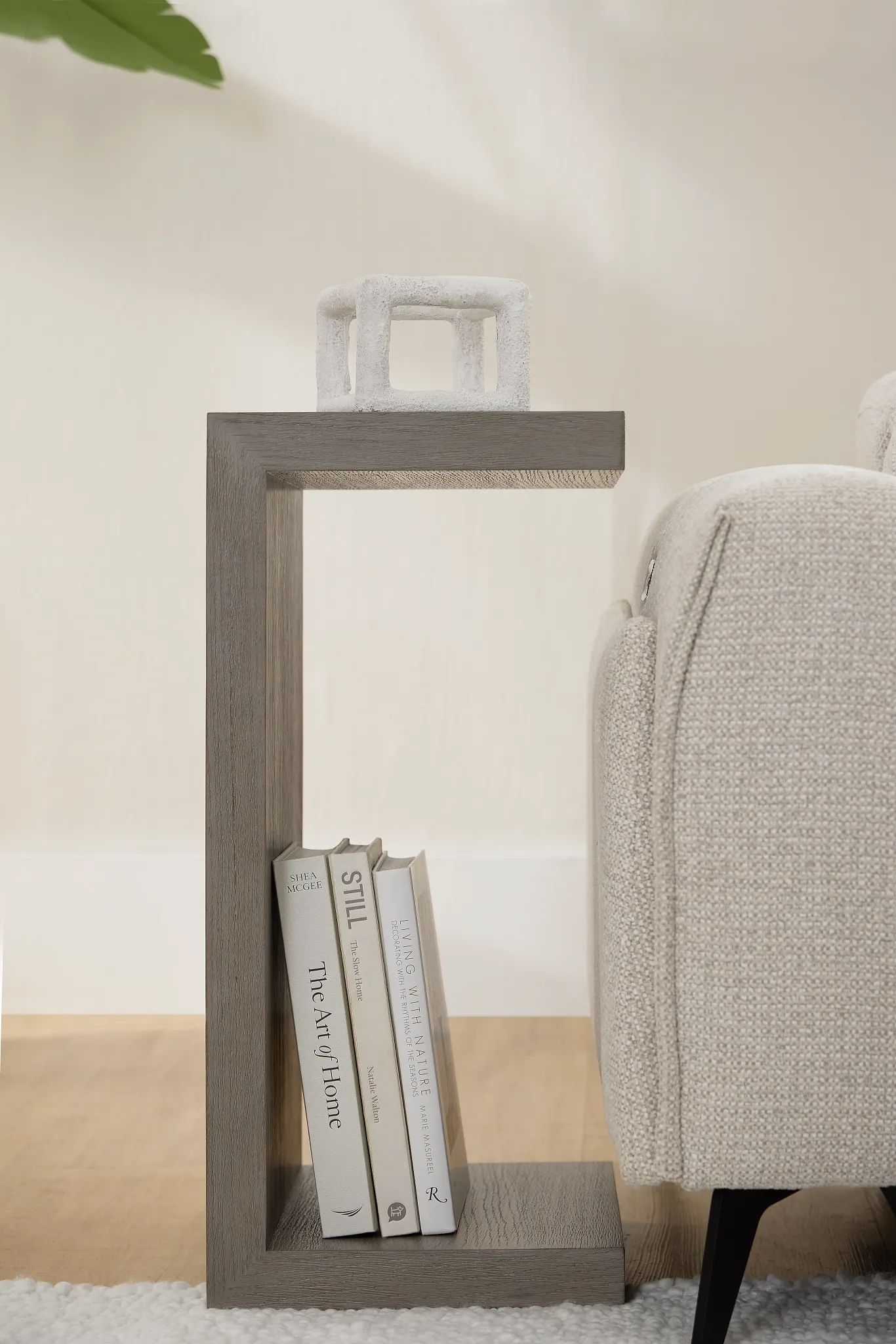 Nixon Light Tone Chairside Table