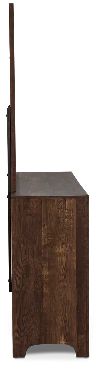 Ollie Dark Tone Dresser & Mirror