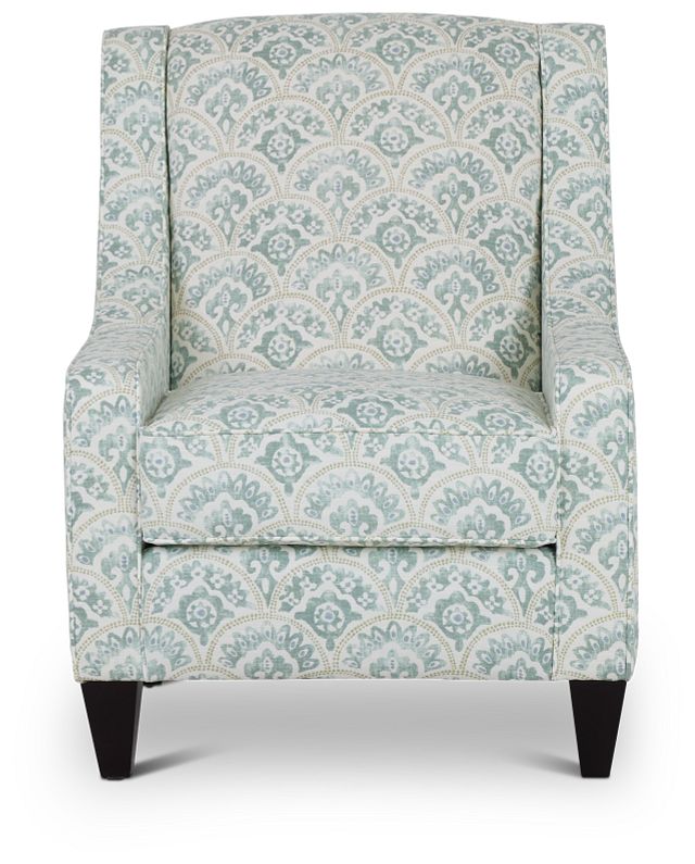 Tomini Green Fabric Accent Chair