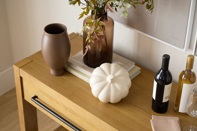 Pumpkin White Medium Tabletop Accessory