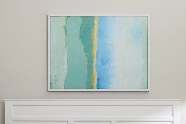 Dover Light Blue Framed Wall Art