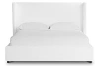 Captiva Peyton White 48" Upholstered Shelter Bed