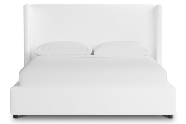 Captiva Peyton White 48" Upholstered Shelter Bed