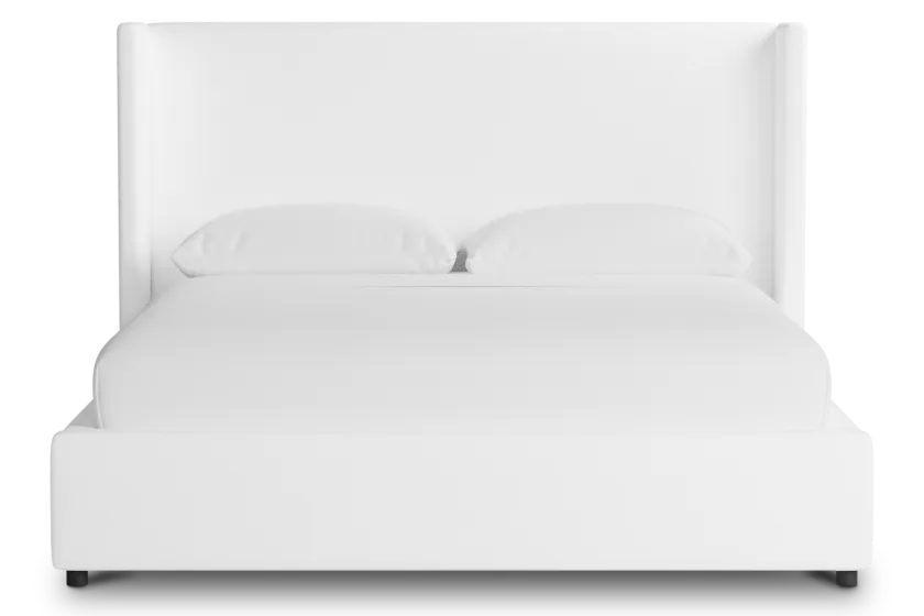 Captiva Peyton White 48" Upholstered Shelter Bed