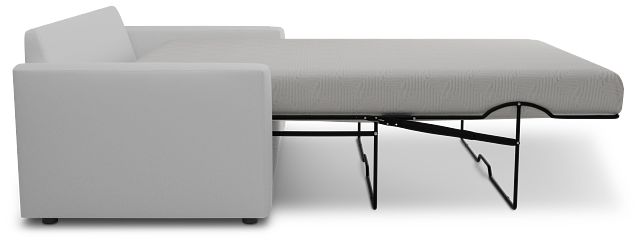 Siesta Suave White Fabric Memory Foam Sleeper