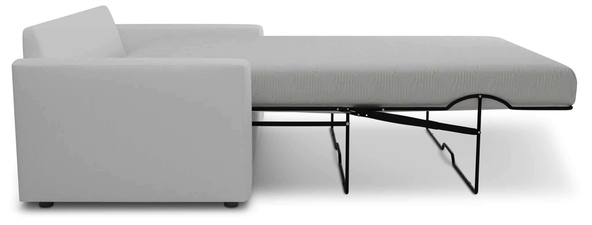 Siesta Suave White Fabric Memory Foam Sleeper Siesta Suave White Fabric Memory Foam Sleeper