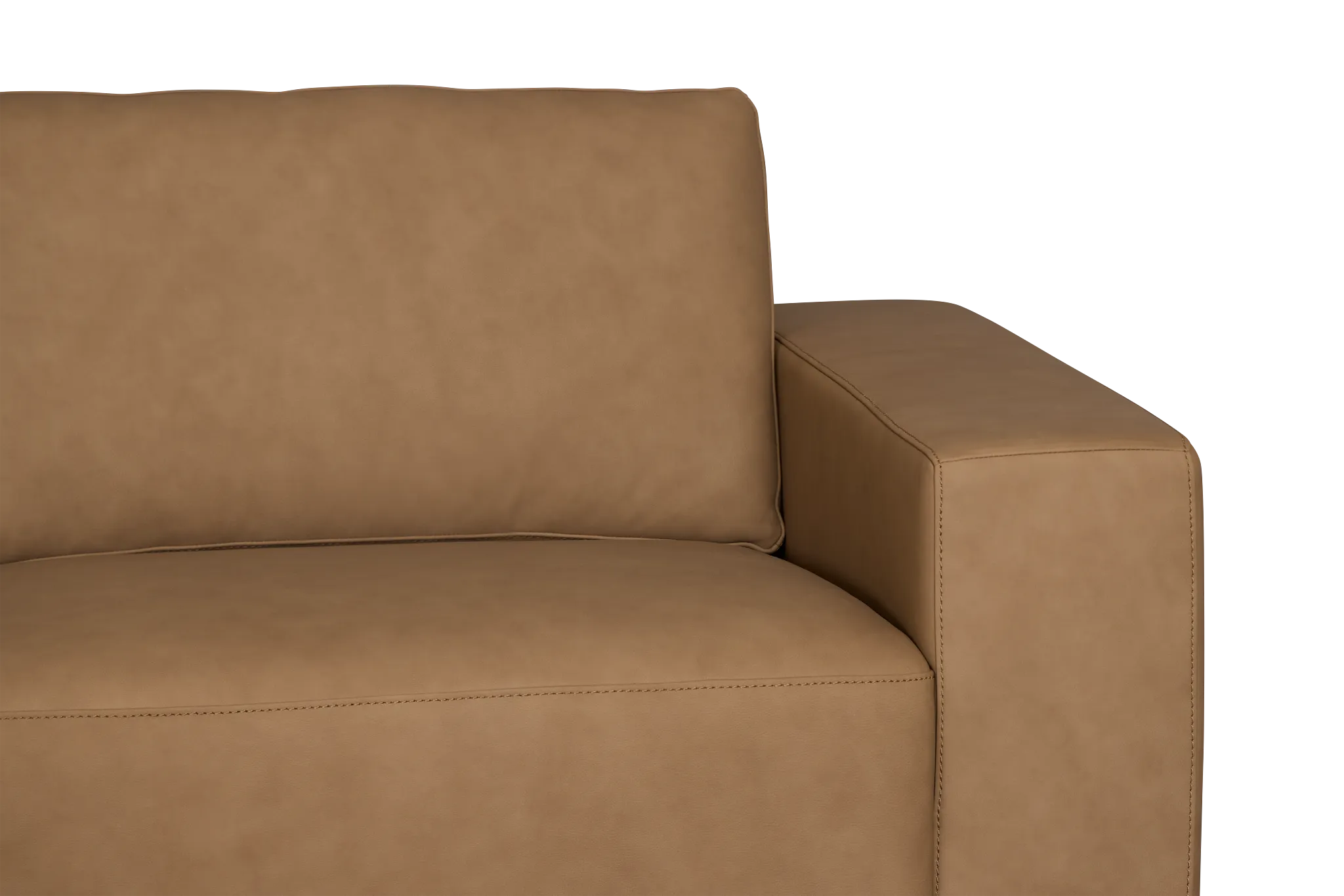 Kellan Light Brown Leather Left Chaise Sectional