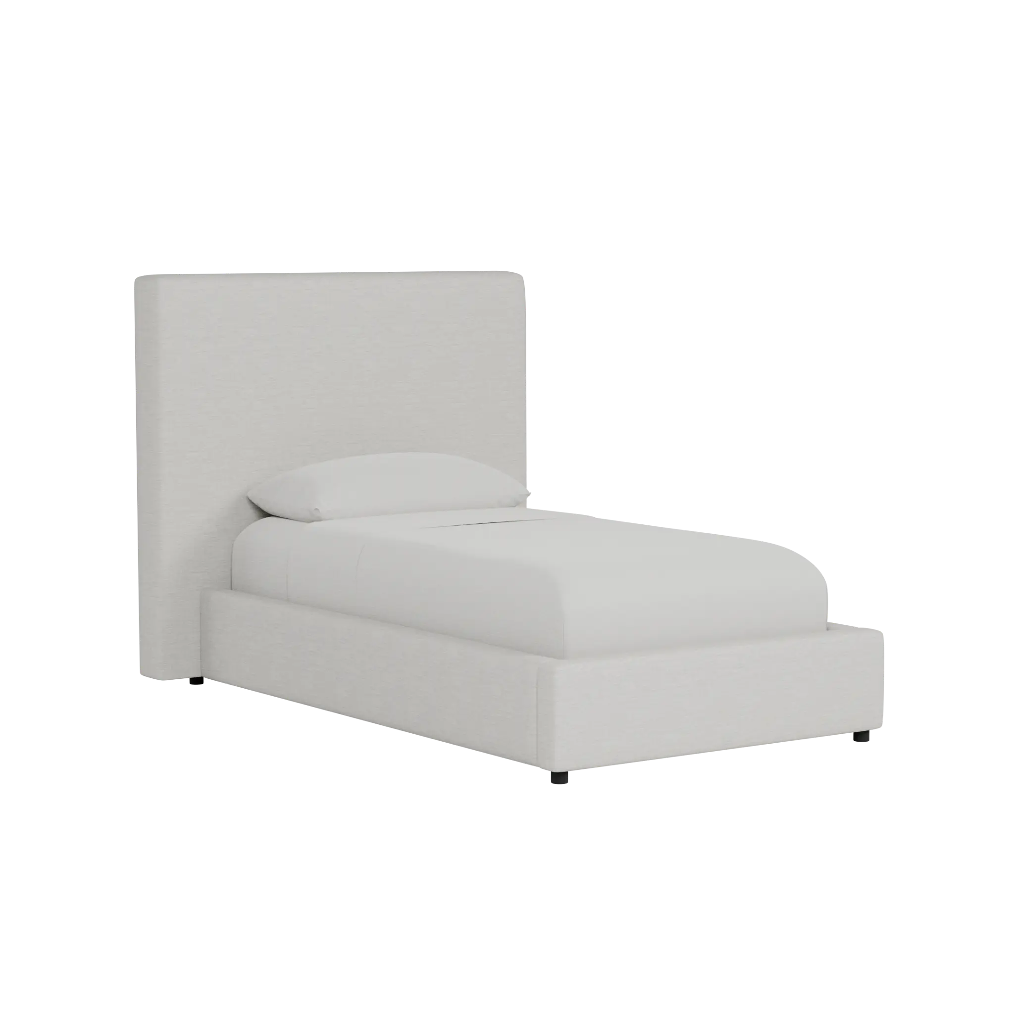 Grayton Maguire Ivory 54" Upholstered Platform Bed Grayton Maguire Ivory 54" Upholstered Platform Bed