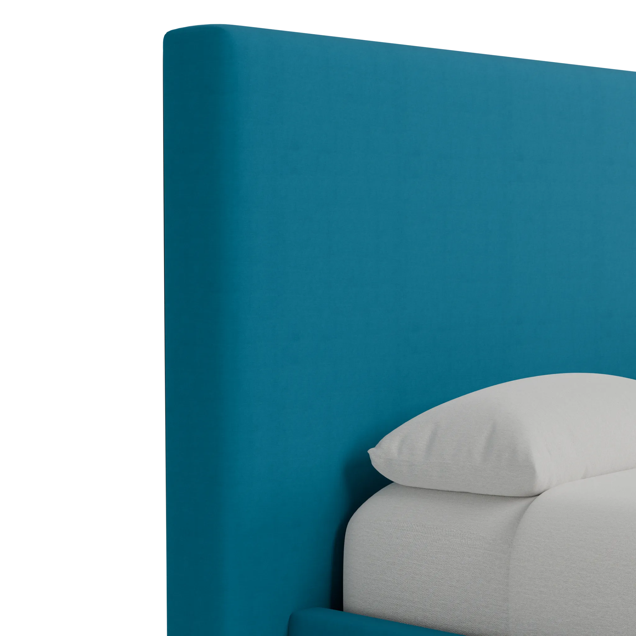 Grayton Joya Teal 54" Upholstered Platform Bed