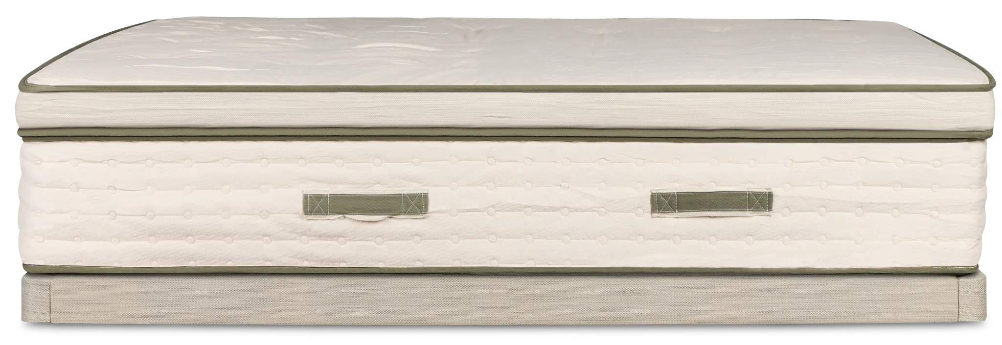 Avocado Green Cushion Firm Low-profile Mattress Set