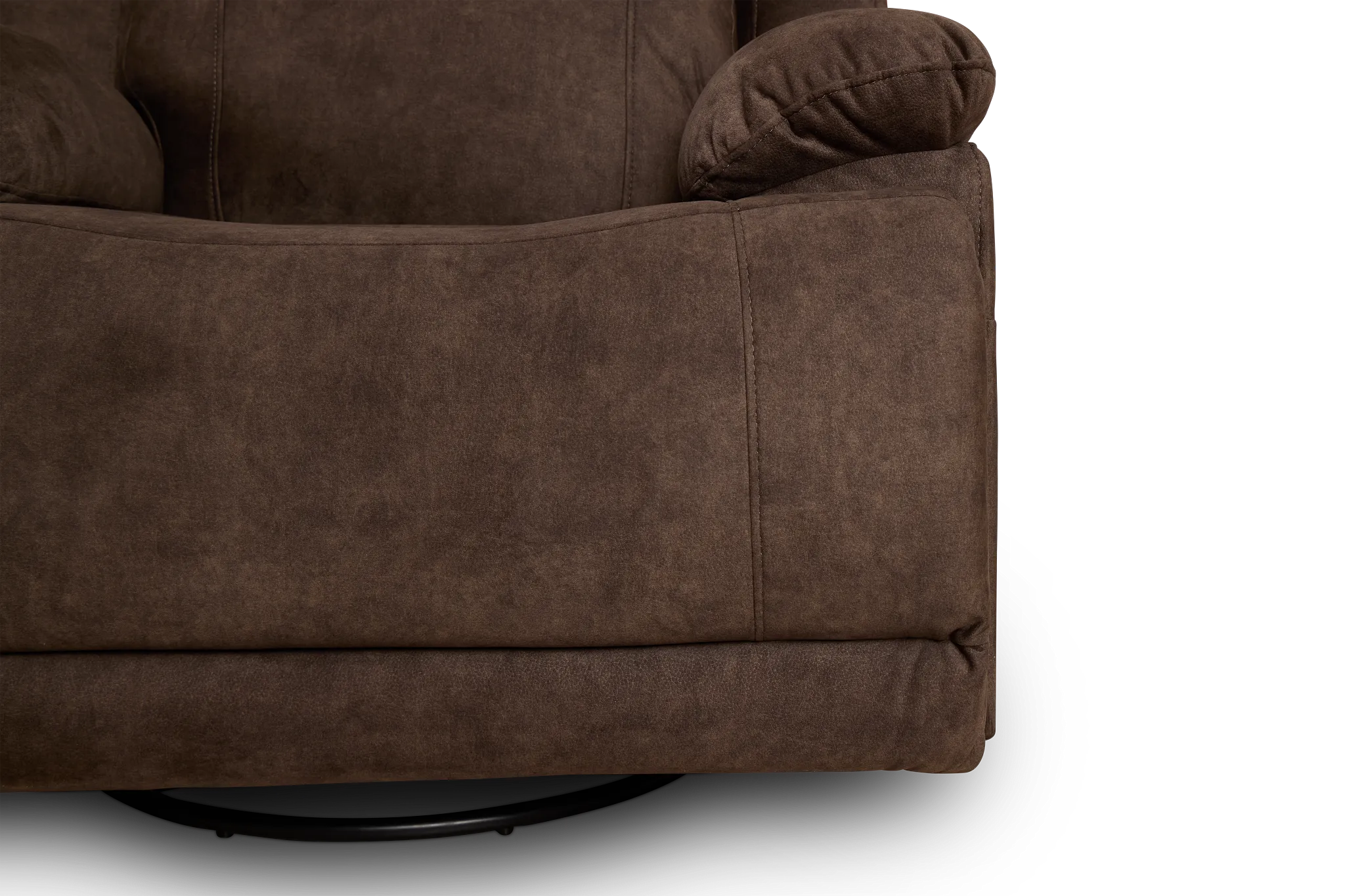 Benson Brown Micro Power Swivel Glider Recliner