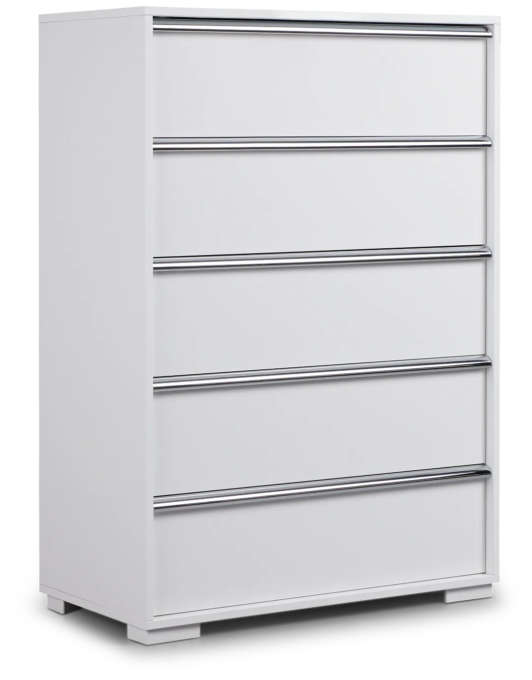 Doral White 5-drawer Chest