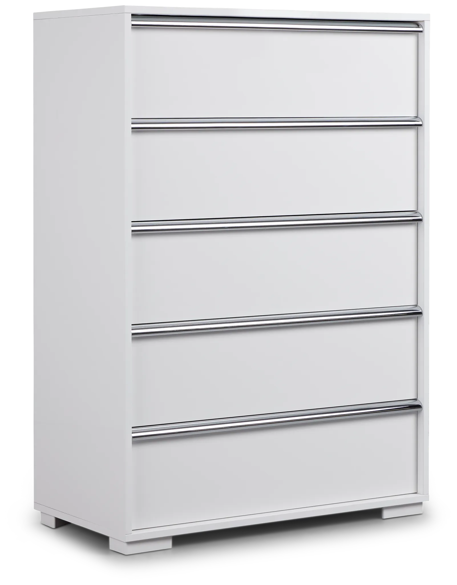 Doral White 5-drawer Chest