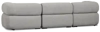 Celeste Light Gray Fabric 4-piece Chaise Sectional