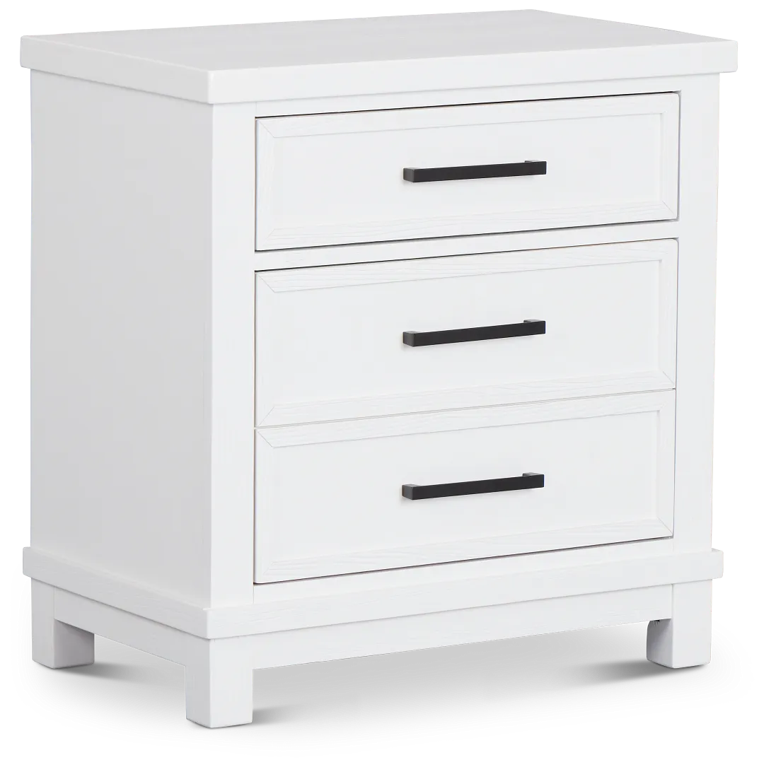 Anton White Nightstand