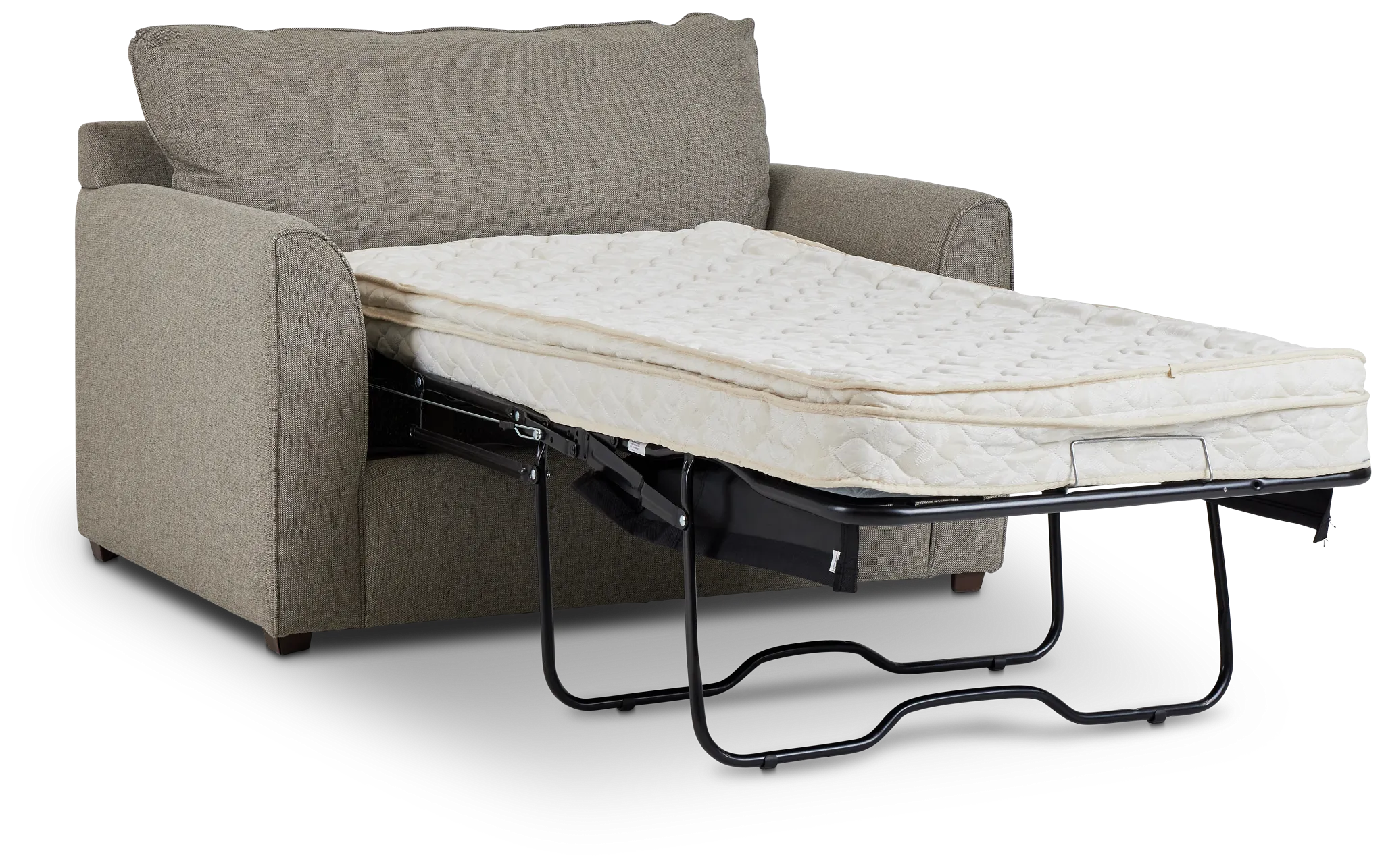 Asheville Brown Fabric Innerspring Sleeper