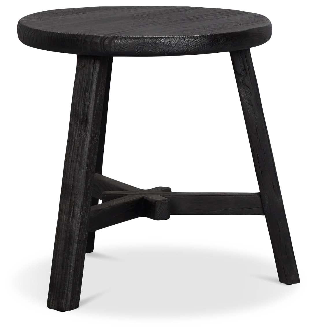 Ronan Black Round End Table