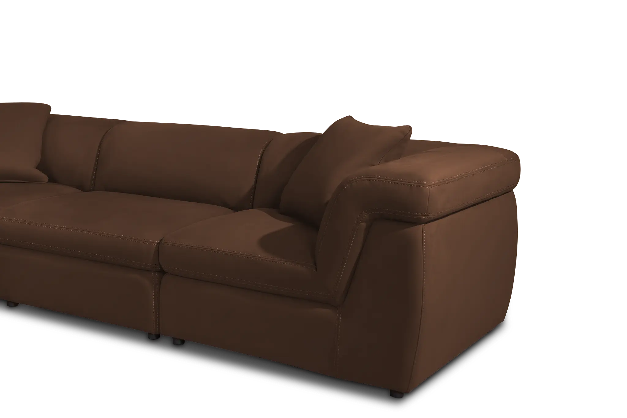Aria Dark Brown Micro Immersive 5-piece Modular Sectional W/2 Speakers Aria Dark Brown Micro Immersive 5-piece Modular Sectional W/2 Speakers