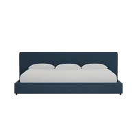 Grayton Elite Navy 44" Upholstered Platform Bed