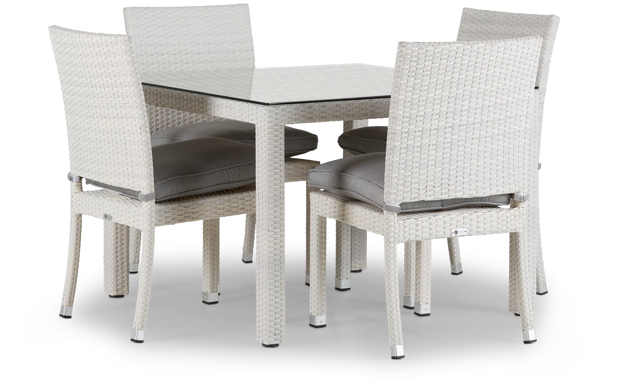 Bahia Gray 40" Square Table & 4 Chairs Bahia Gray 40" Square Table & 4 Chairs
