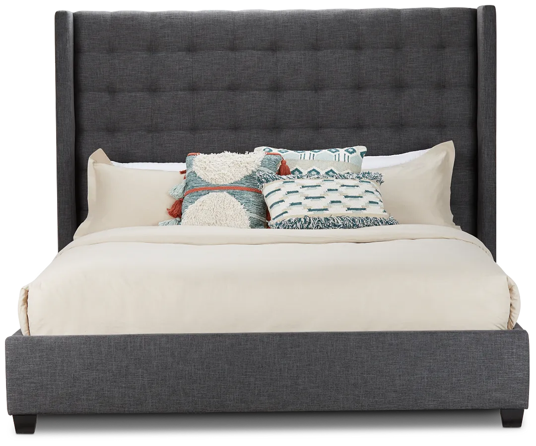 Chatham Dark Gray High Platform Bed