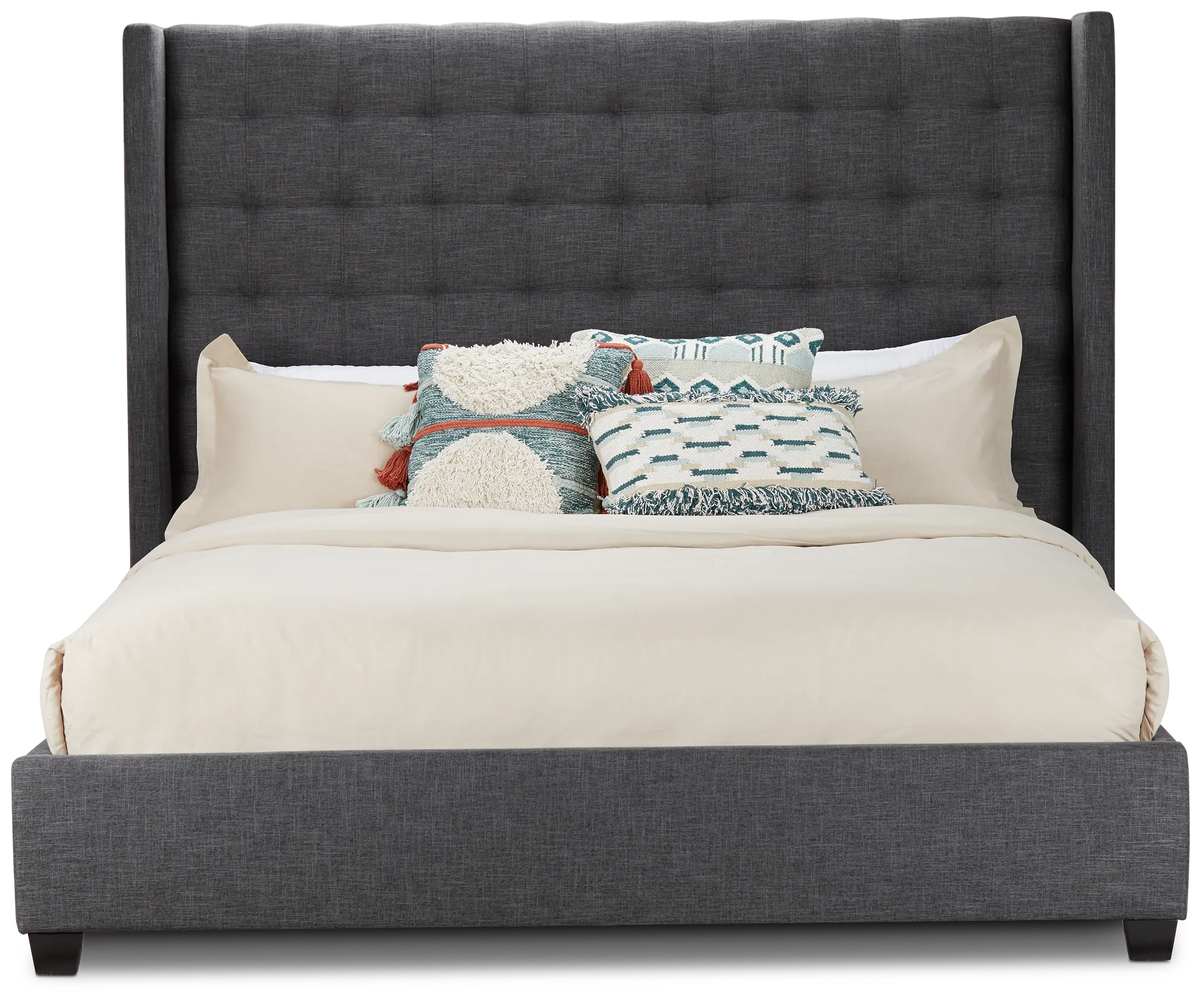 Chatham Dark Gray High Platform Bed