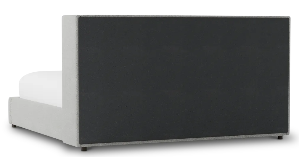 Captiva Sutton Gray 48" Upholstered Shelter Bed