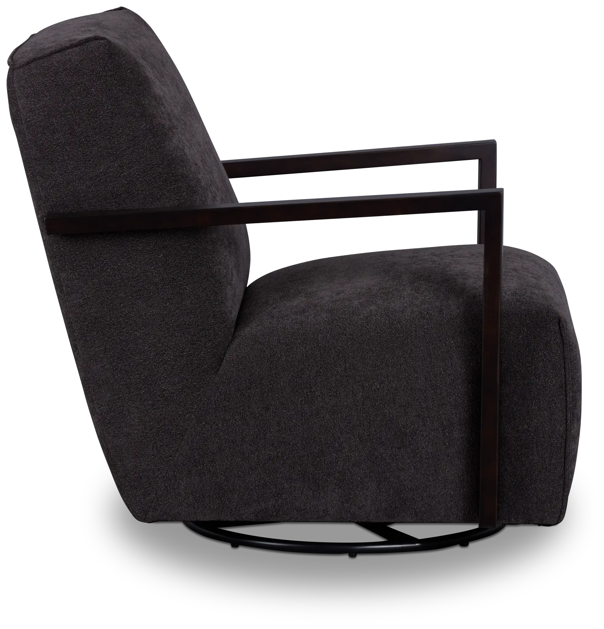 Lucas Dark Gray Fabric Swivel Rocker Glider Lucas Dark Gray Fabric Swivel Rocker Glider